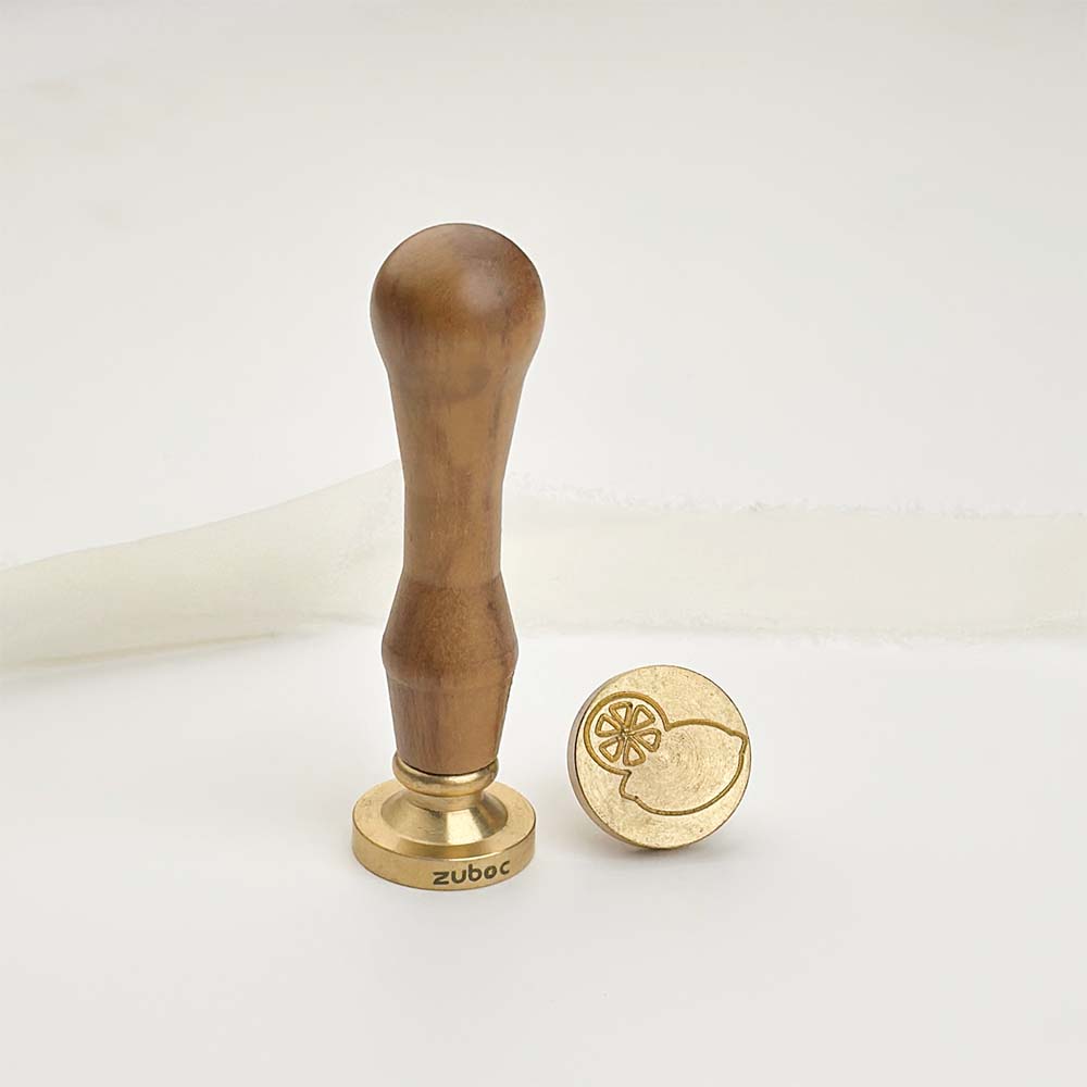 Lemon-1 Wax Stamp with Wooden Handle