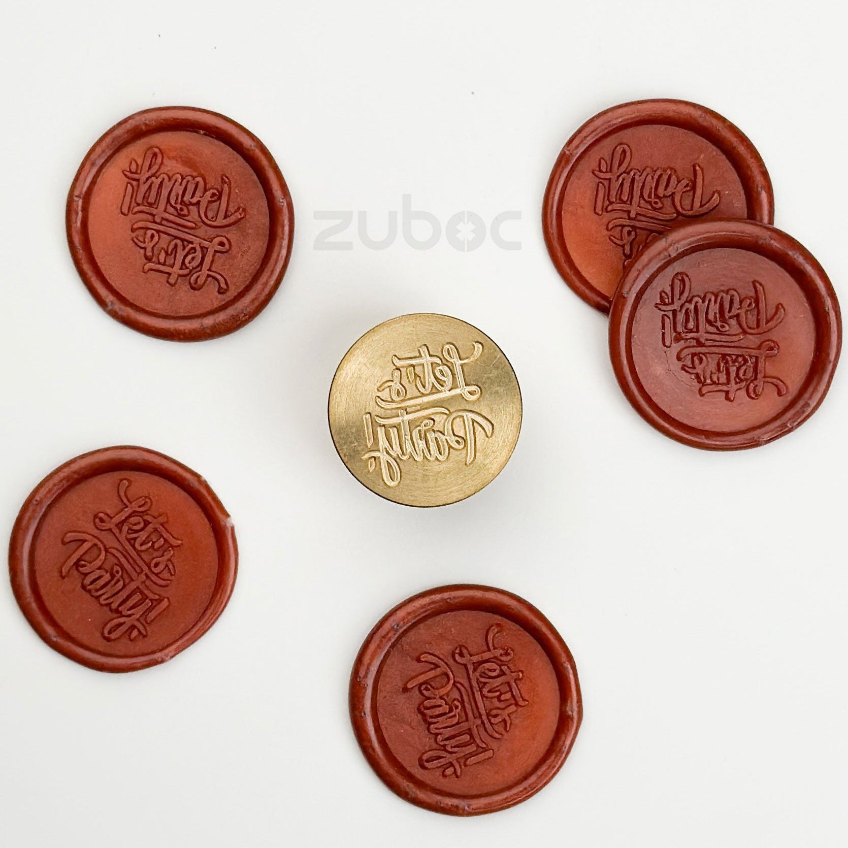 Brown wax stamp for DIY projects