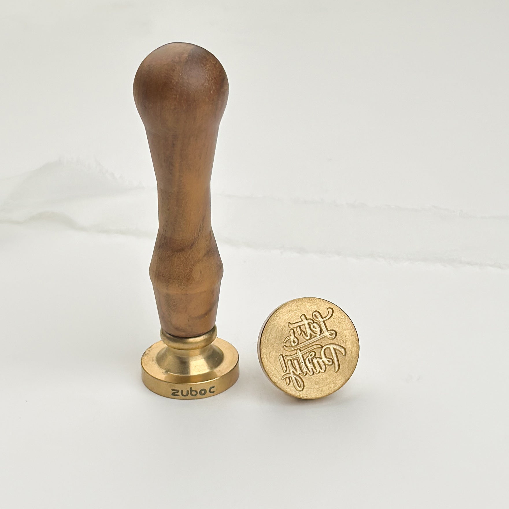 Let's Party Wax Stamp with Wooden Handle
