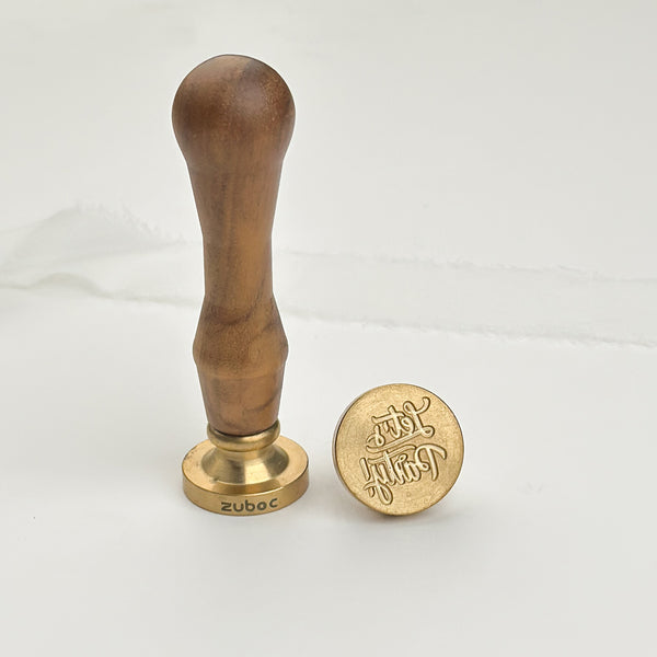 Let's Party Wax Stamp with Wooden Handle