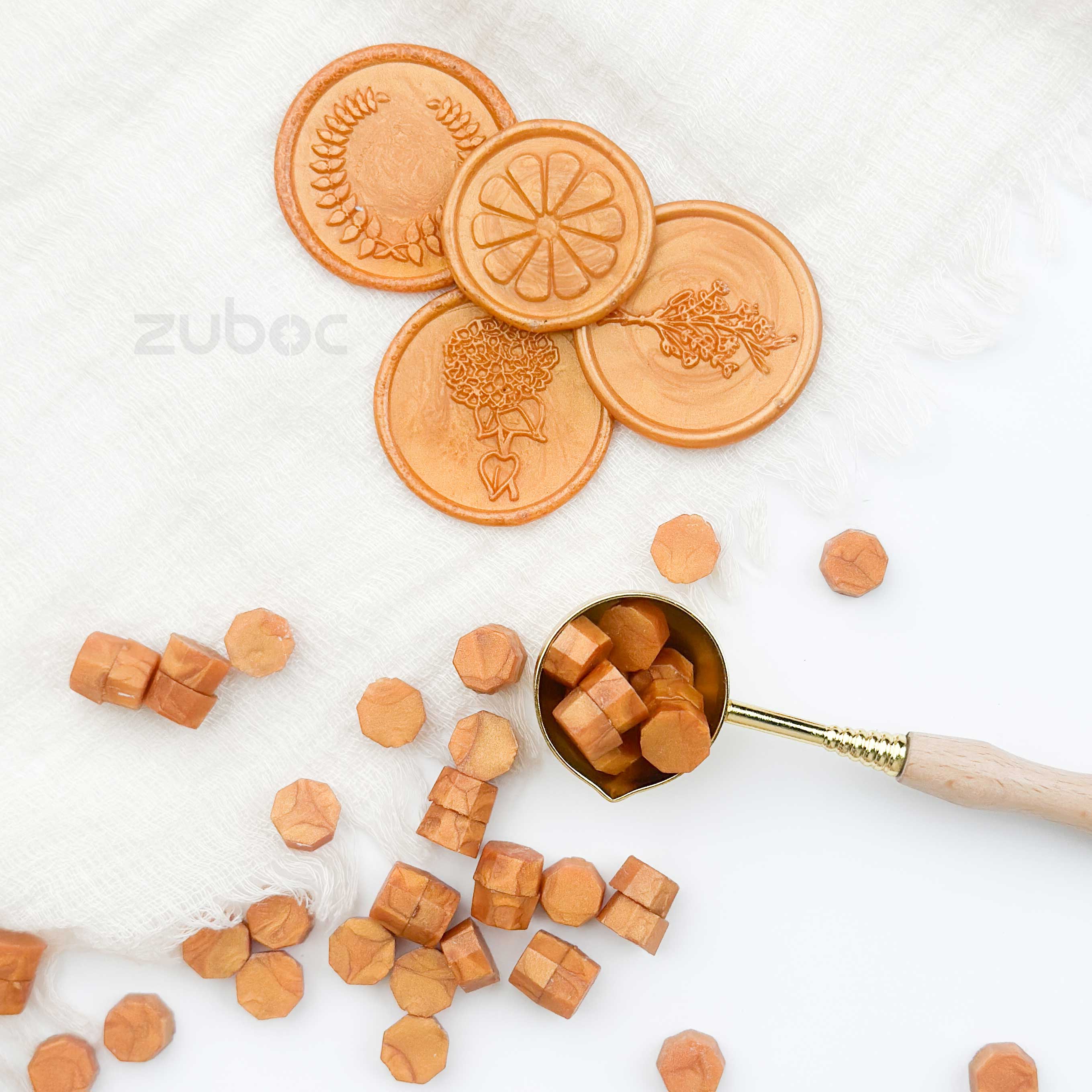 Light Gold Wax Beads - 30 Grams