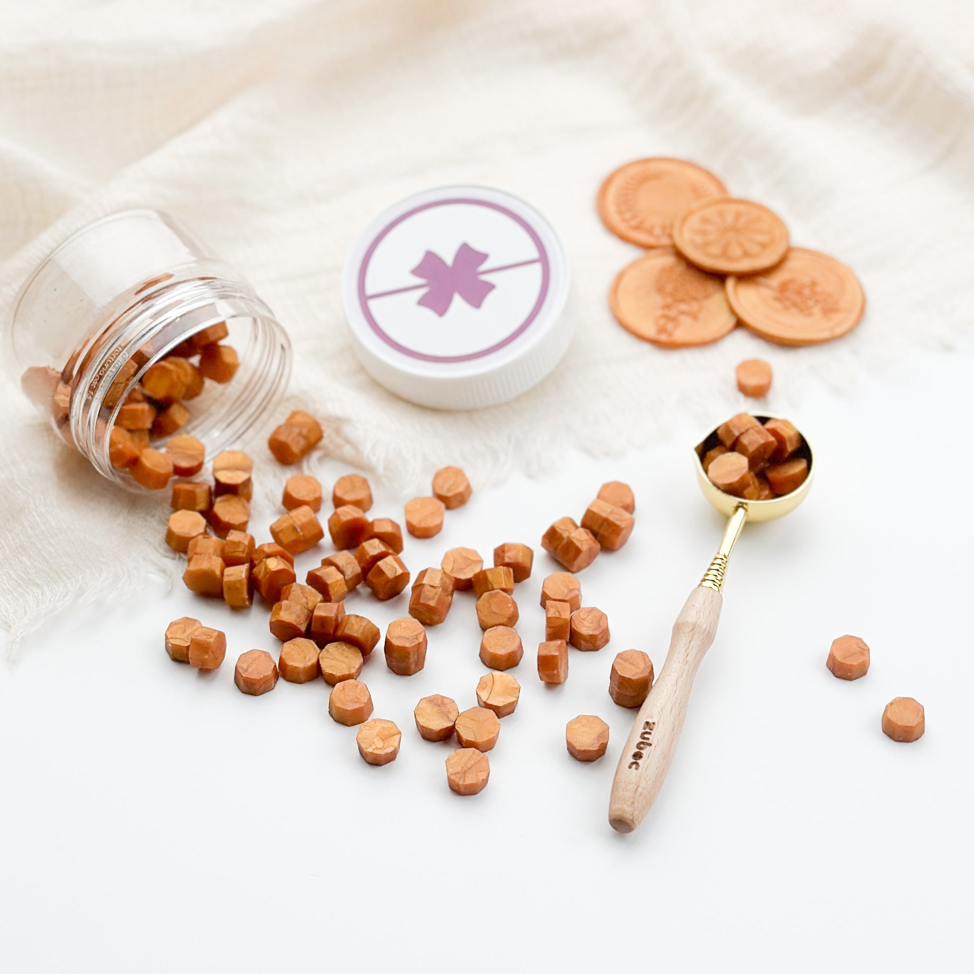 Light Gold Wax Beads - 30 Grams