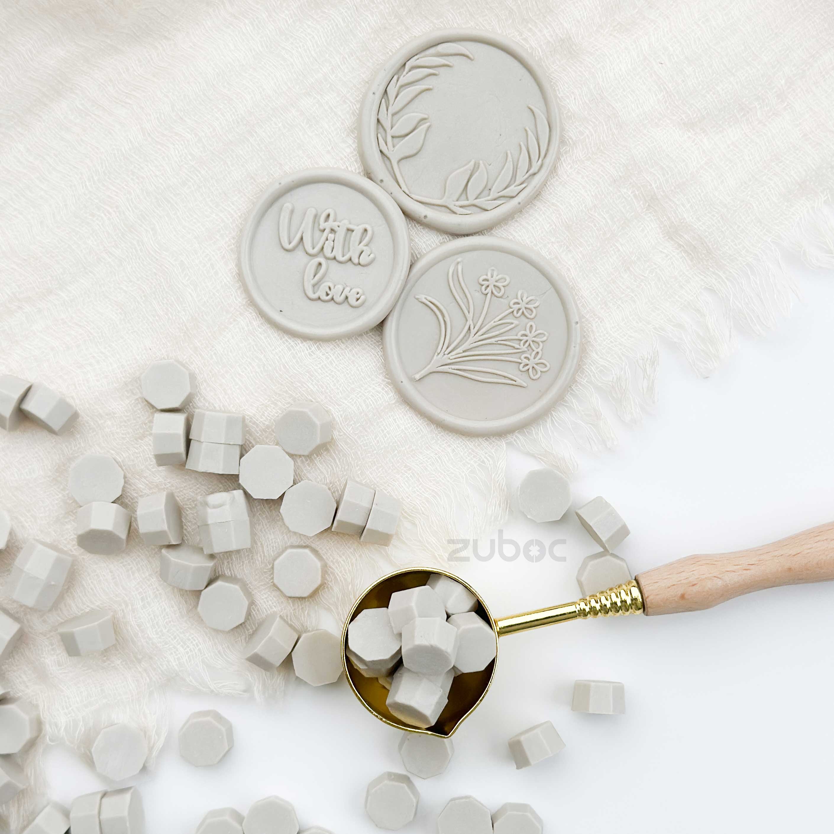 Light Grey Wax Beads - 30 Grams