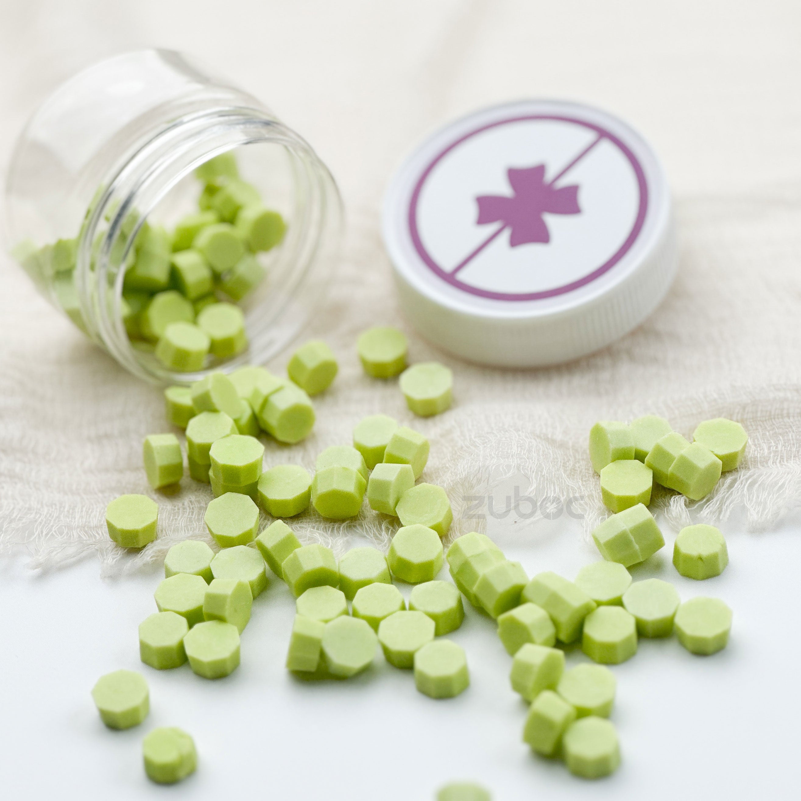 Pista Green Wax Beads - 30 Grams