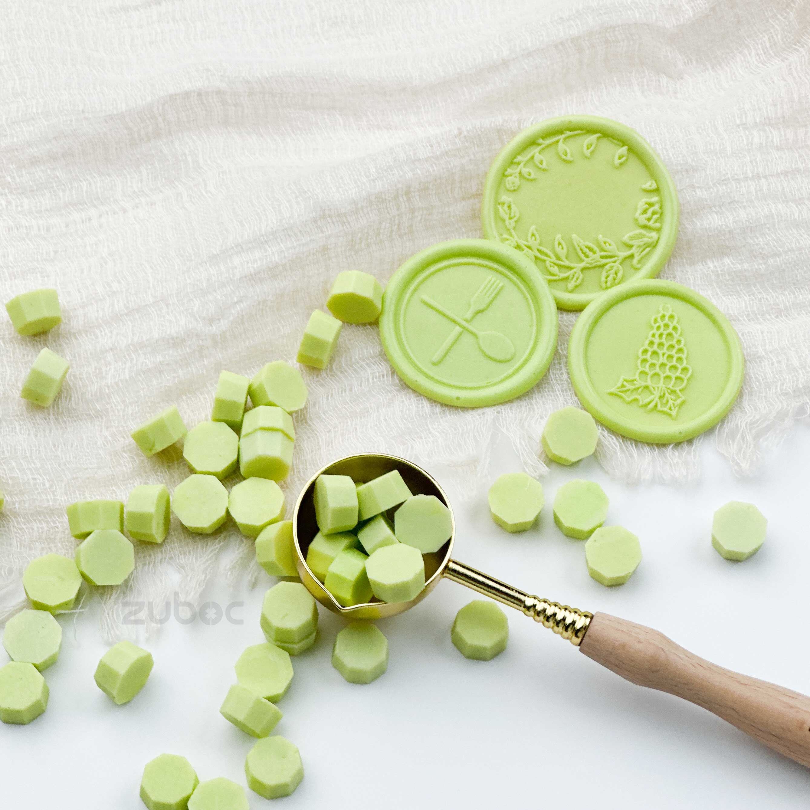 Pista Green Wax Beads - 30 Grams