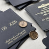 Luxury Gold Foil Set with Custom Wax Seal