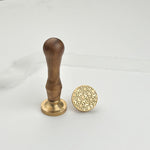 Mandala Wax Stamp with Wooden Handle