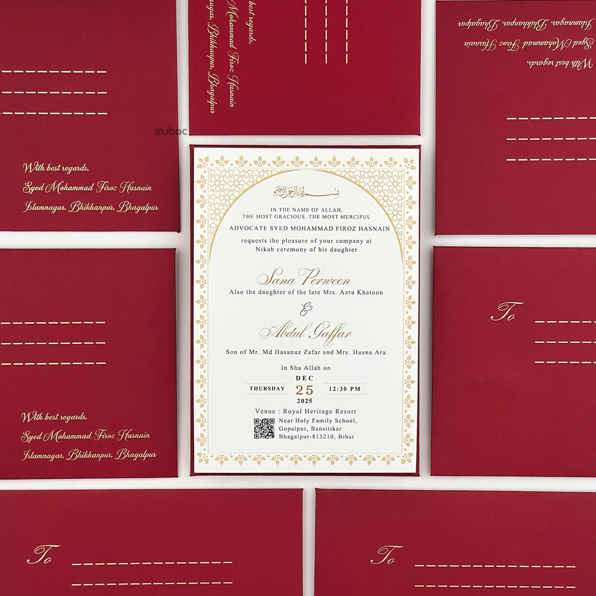 Love Arc Wedding Invitations