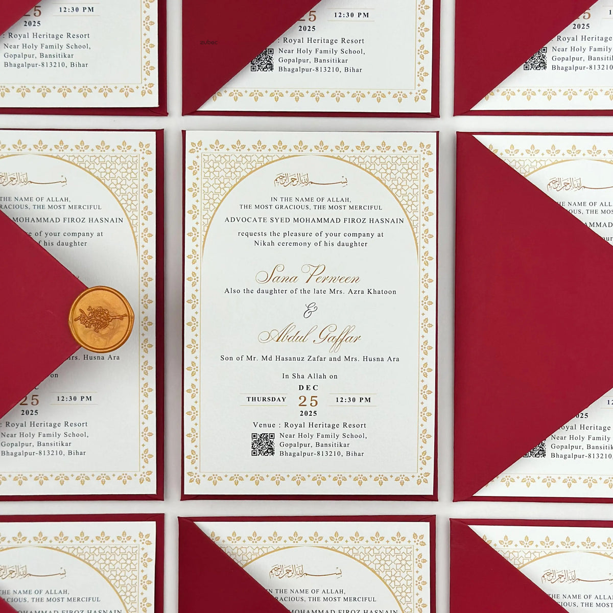 Love Arc Wedding Invitations