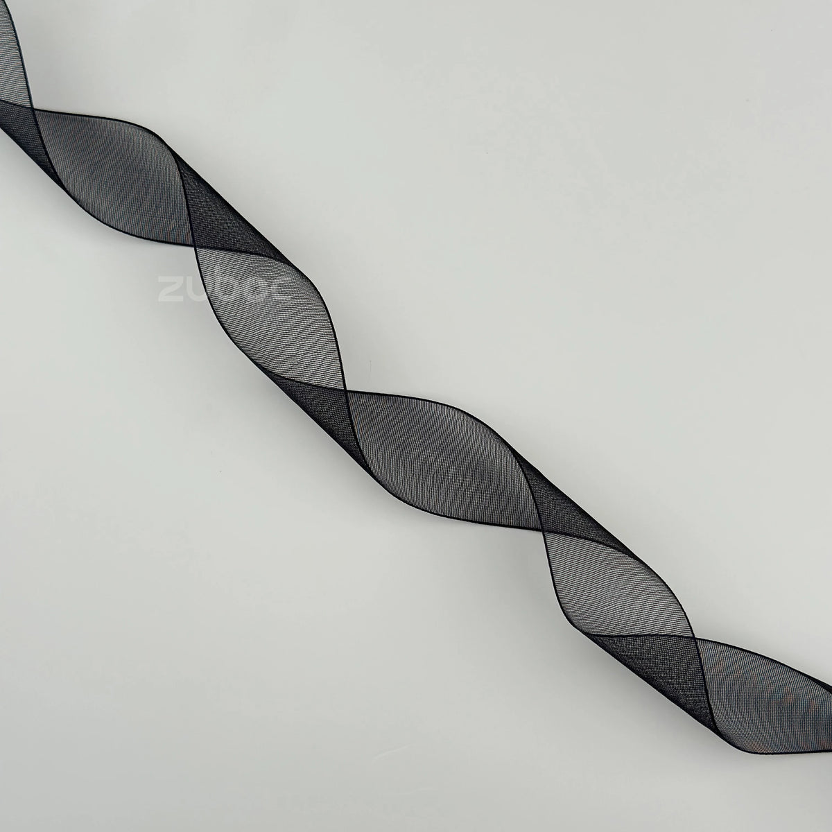 Organza Ribbon Midnight Black (18mtr)