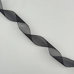 Organza Ribbon Midnight Black (18mtr)