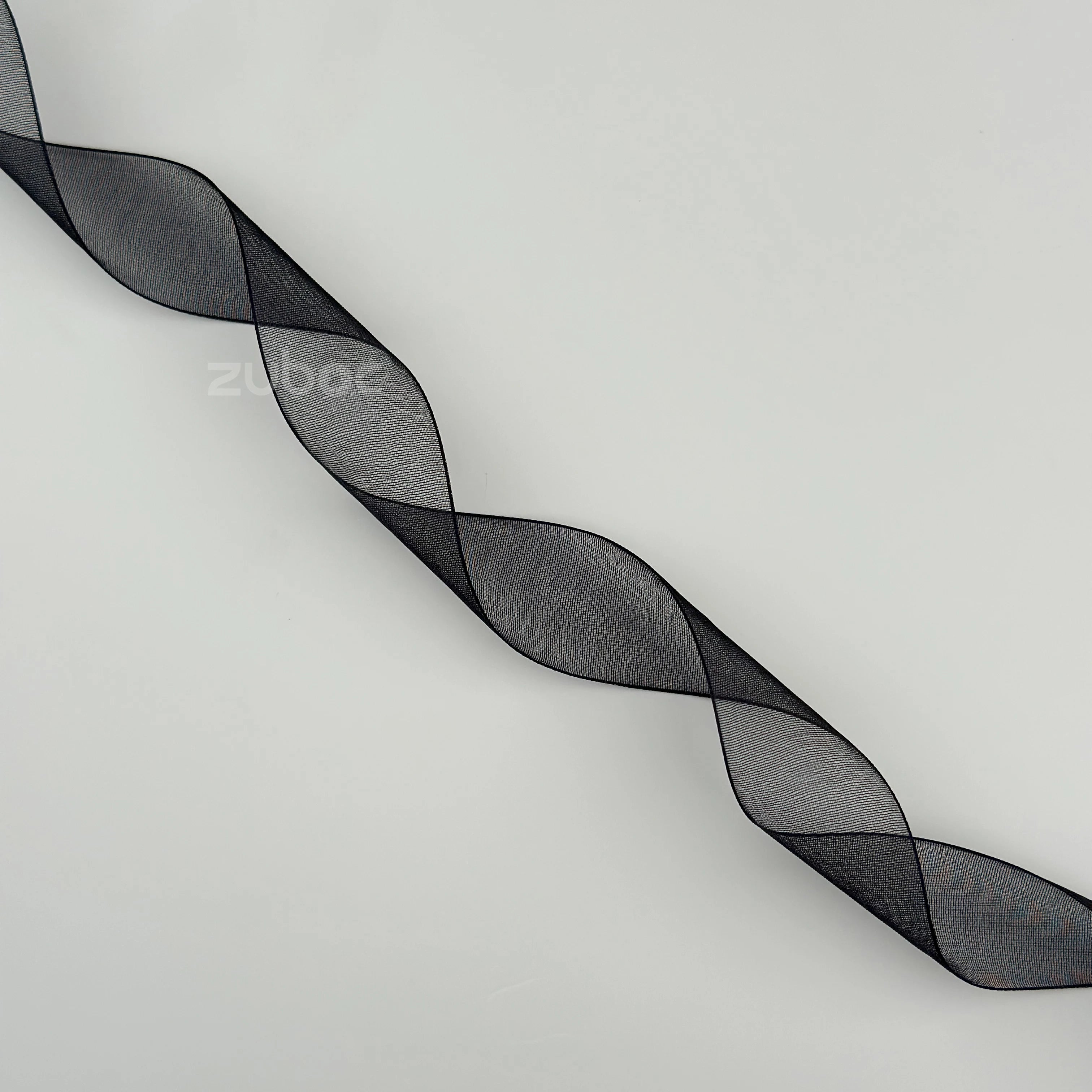 Organza Ribbon Midnight Black (18mtr)