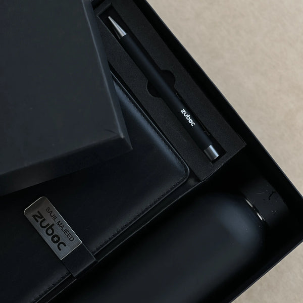 The Milestone Corporate Gift Box/Hamper - Customized Diary, Metal Pen & Bottle Combo