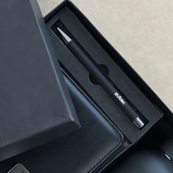 The Milestone Corporate Gift Box/Hamper - Customized Diary, Metal Pen & Bottle Combo