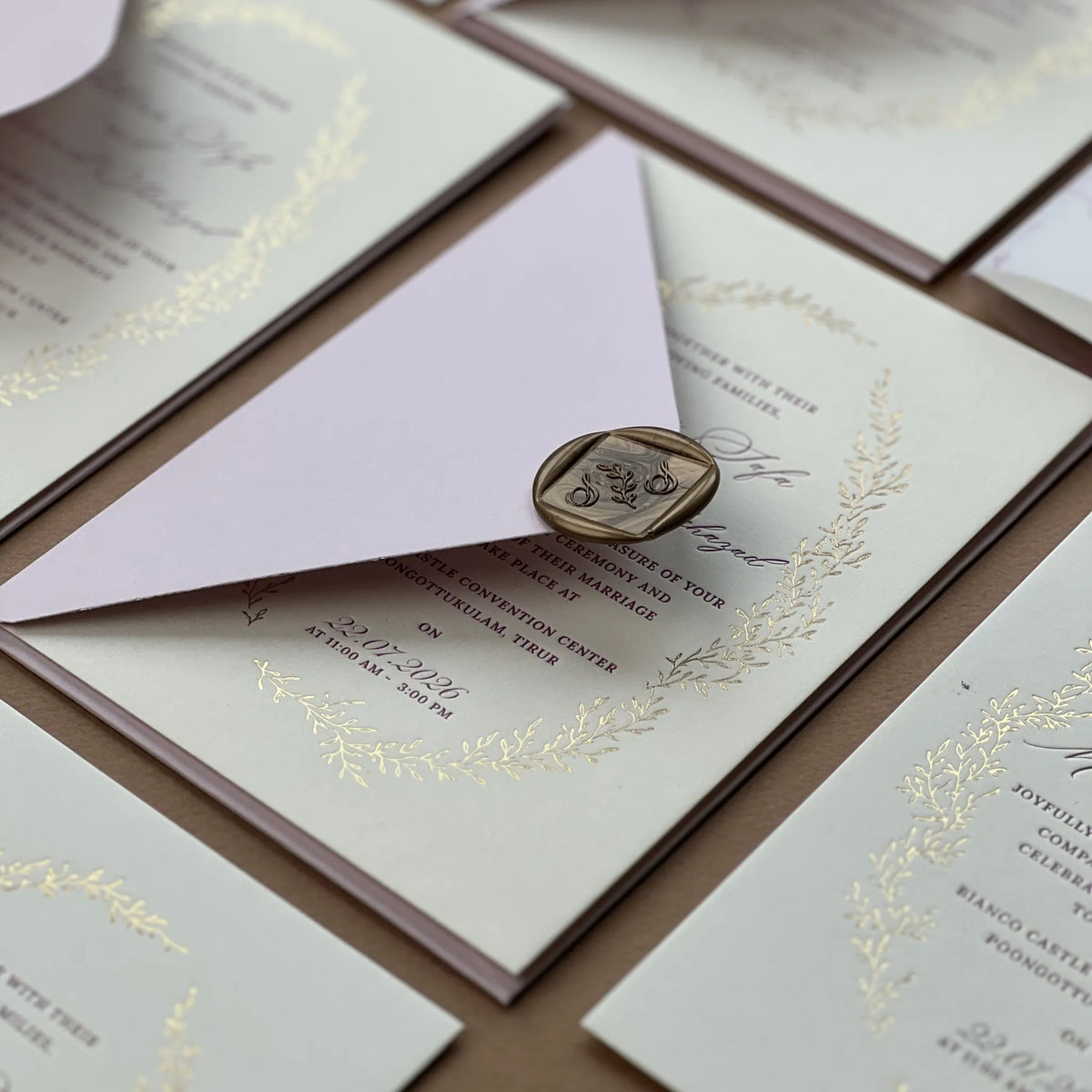 Monogram Embossed Luxury Set