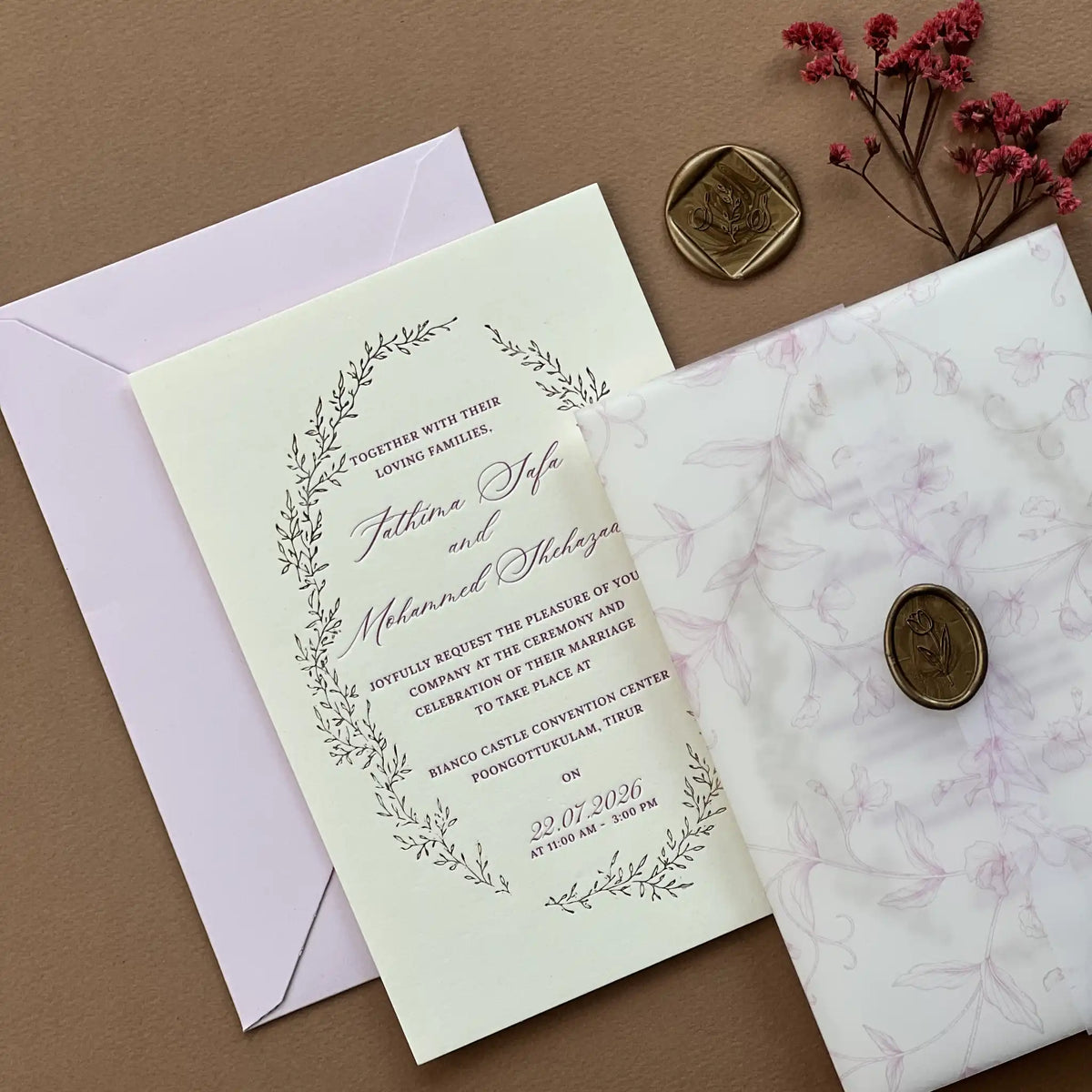 Monogram Embossed Luxury Set