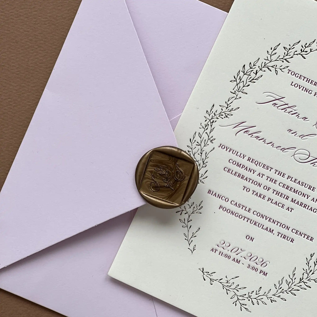 Monogram Embossed Luxury Set