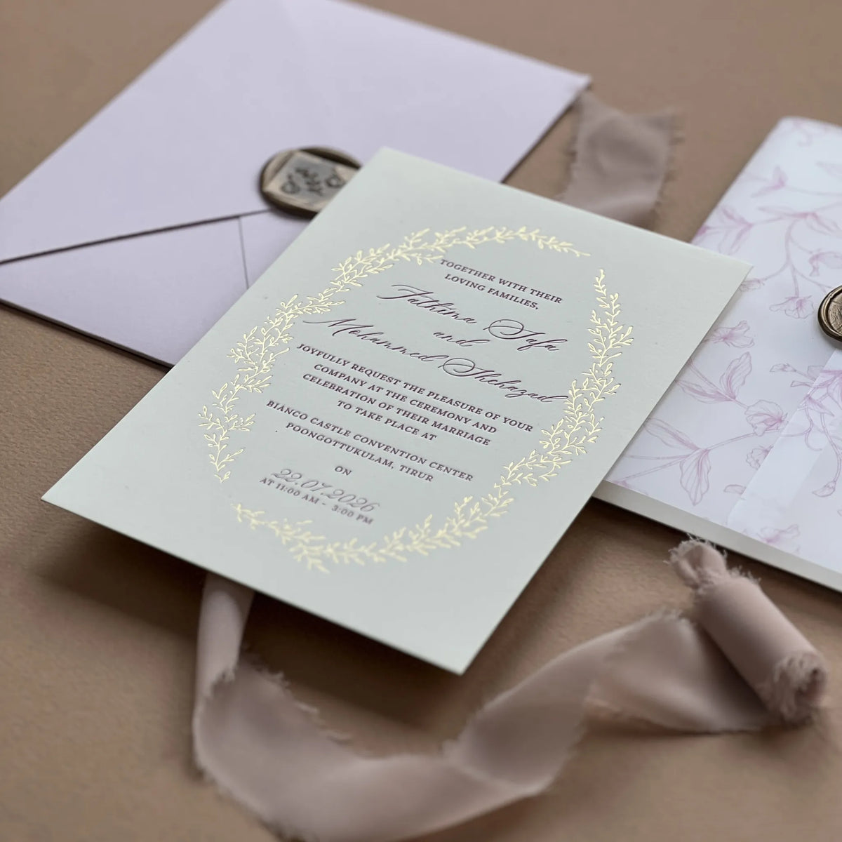 Monogram Embossed Luxury Set