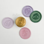 Monstera-1 Wax Stamp with Wooden Handle