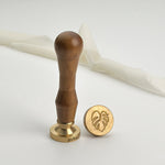 Monstera-1 Wax Stamp with Wooden Handle