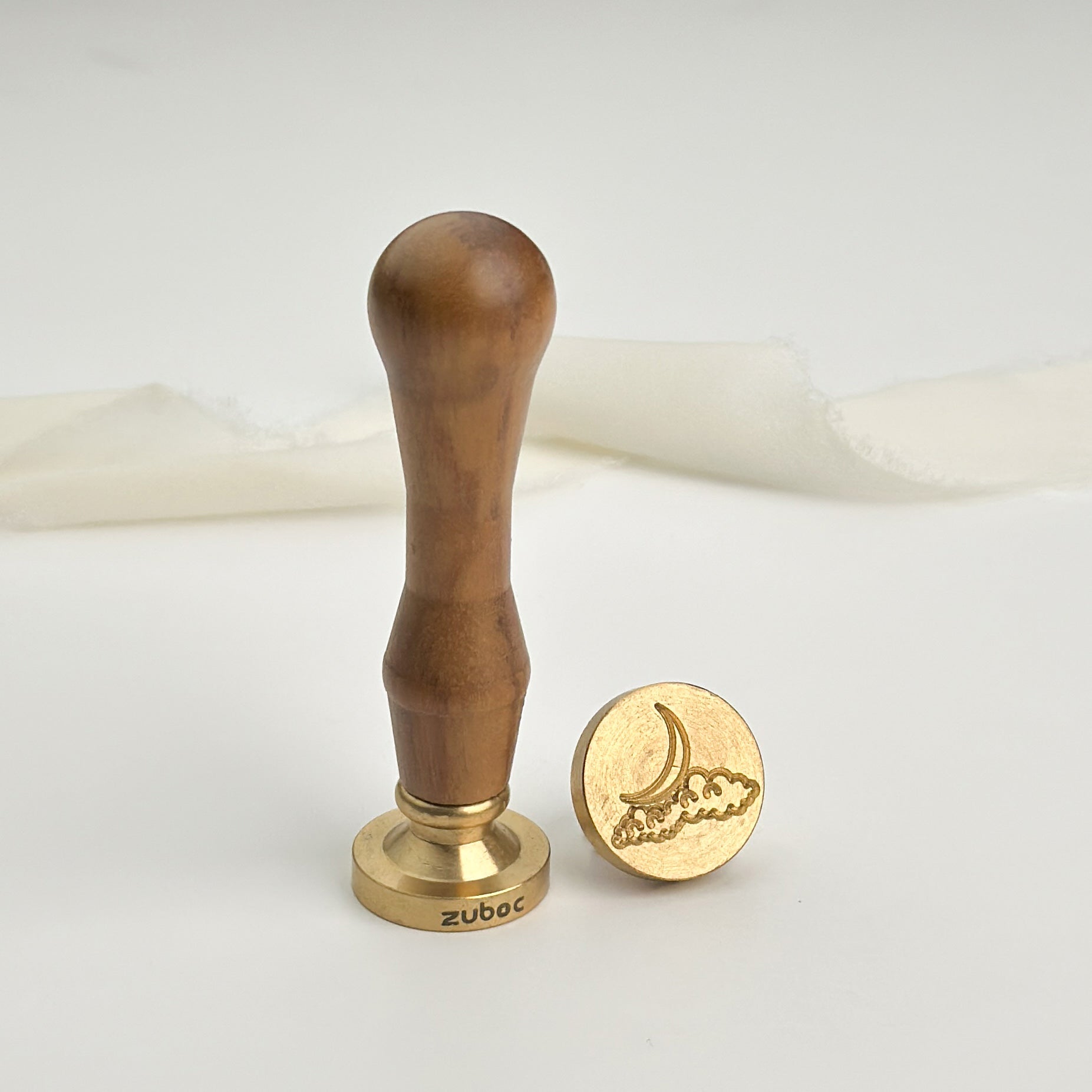 Moon-1 Wax Stamp with Wooden Handle