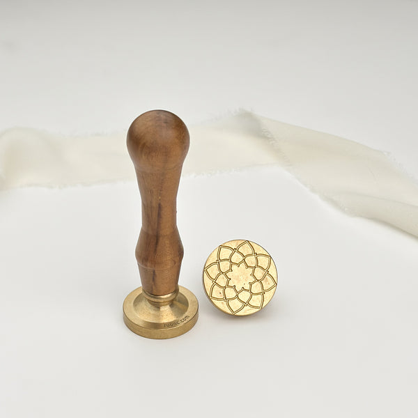 Mosaic Wax Stamp with Wooden Handle
