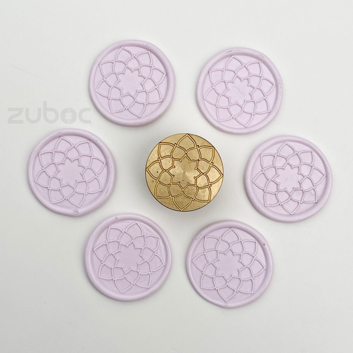 Mosaic Wax Stamp with Wooden Handle