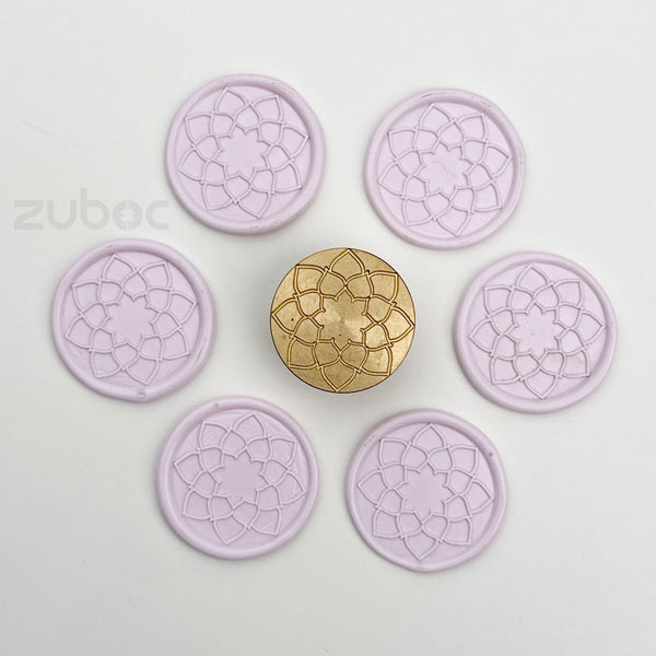 Mosaic Wax Stamp with Wooden Handle