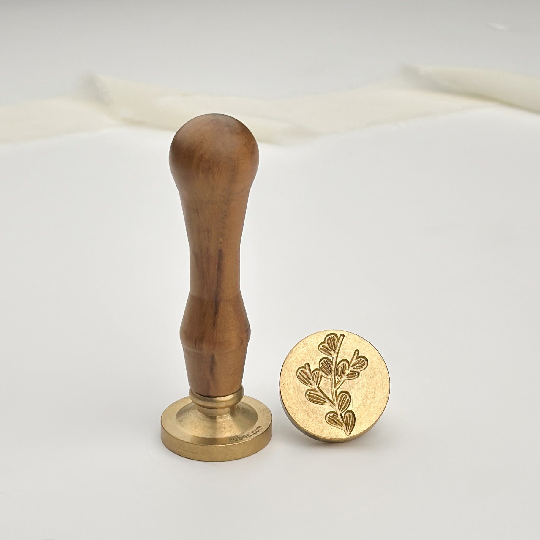 Moss Rose Wax Stamp with Wooden Handle
