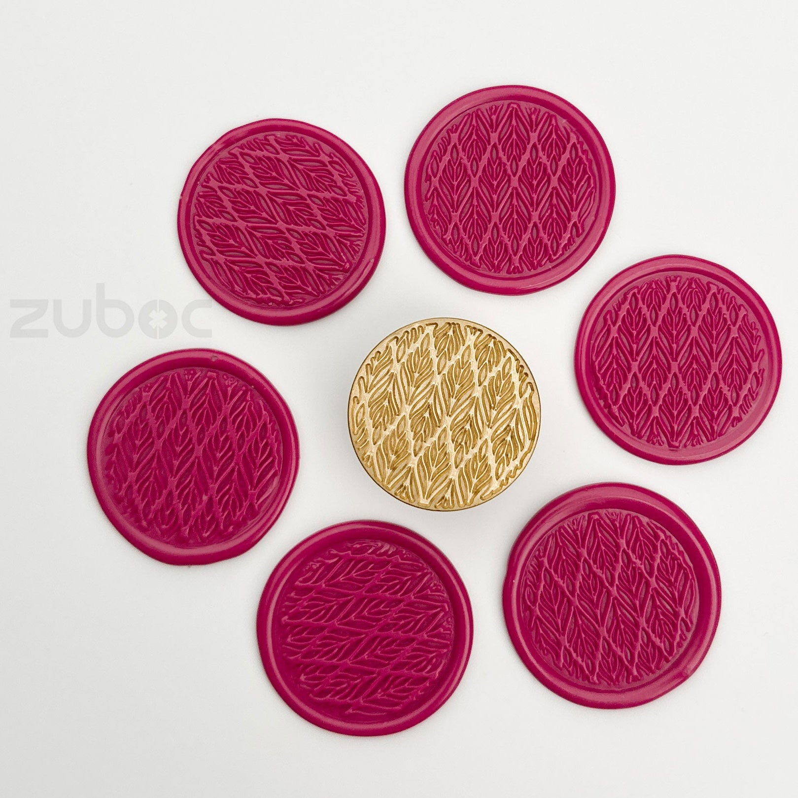 Brown wax stamp for handmade cards