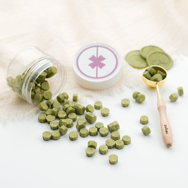 Olive Green Sealing Wax Beads 30g