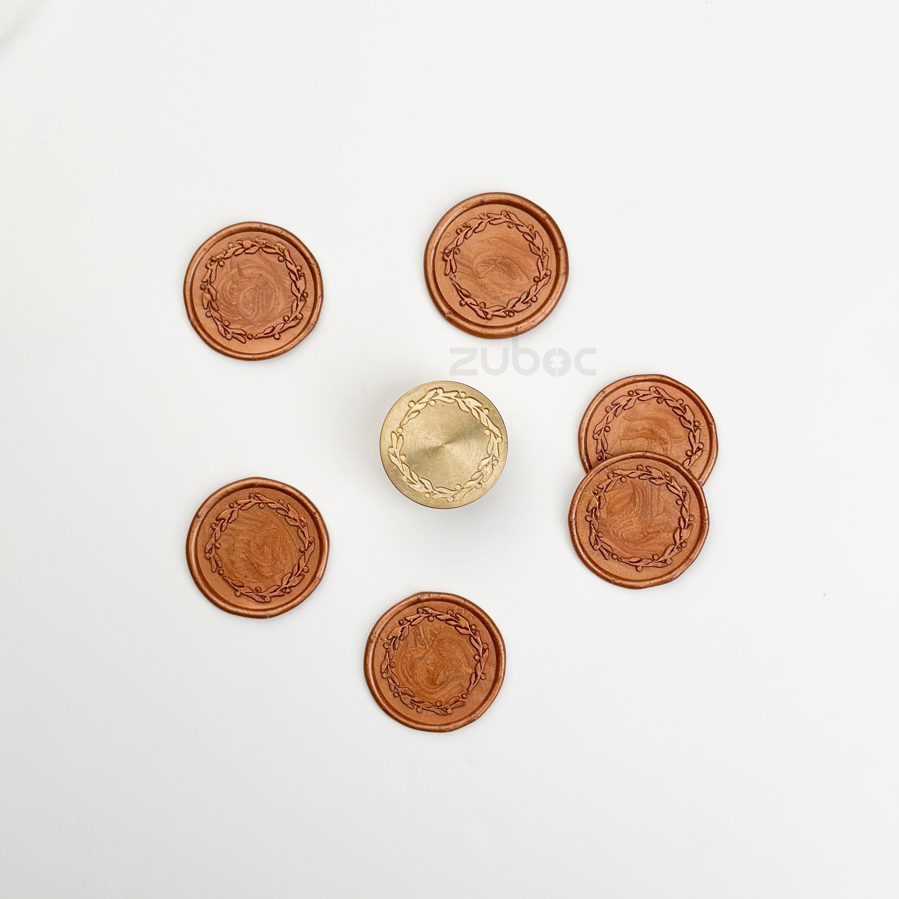 Olive Wreath Wax Stamp Head Only
