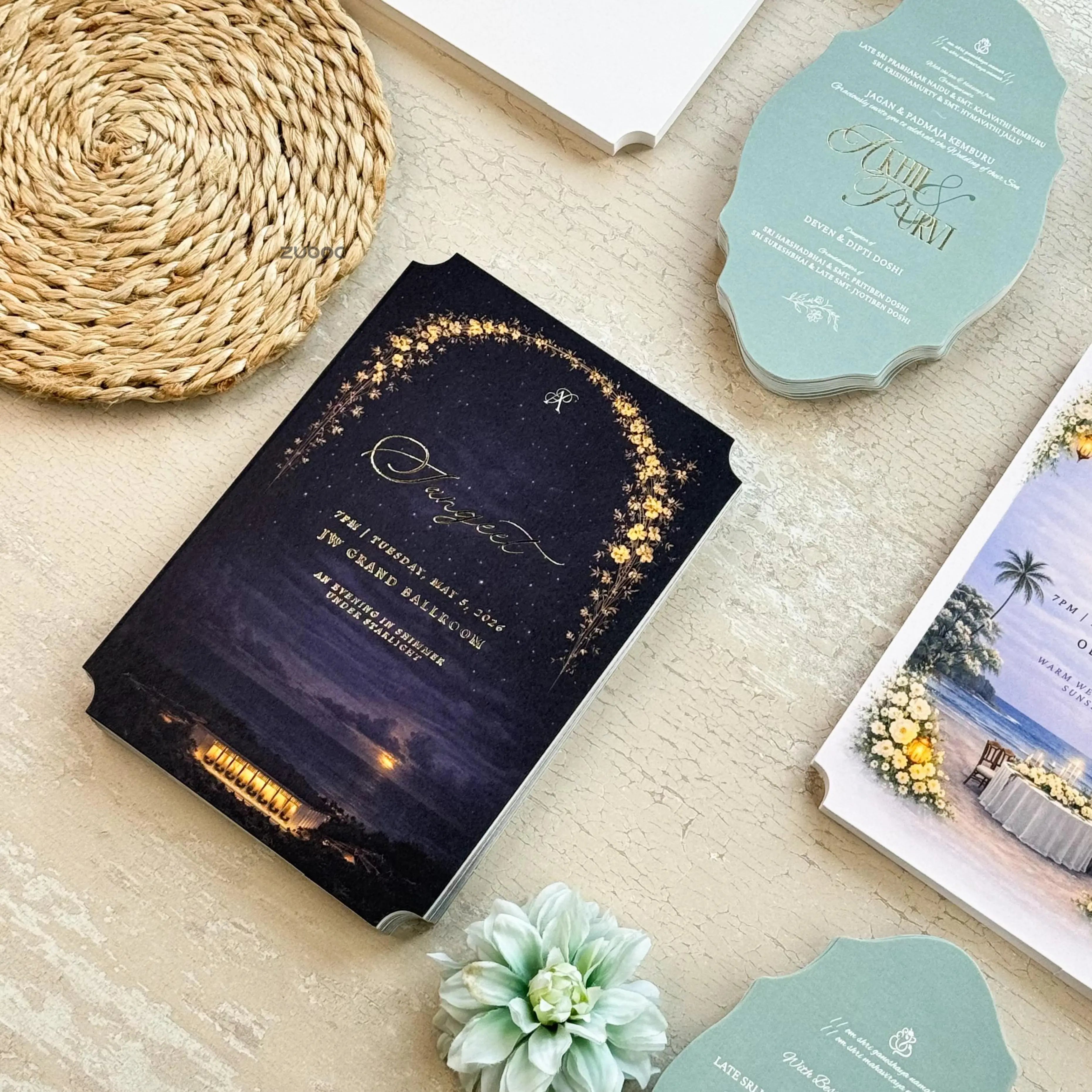 Blooming Arch Elegance Wedding Invitation suits