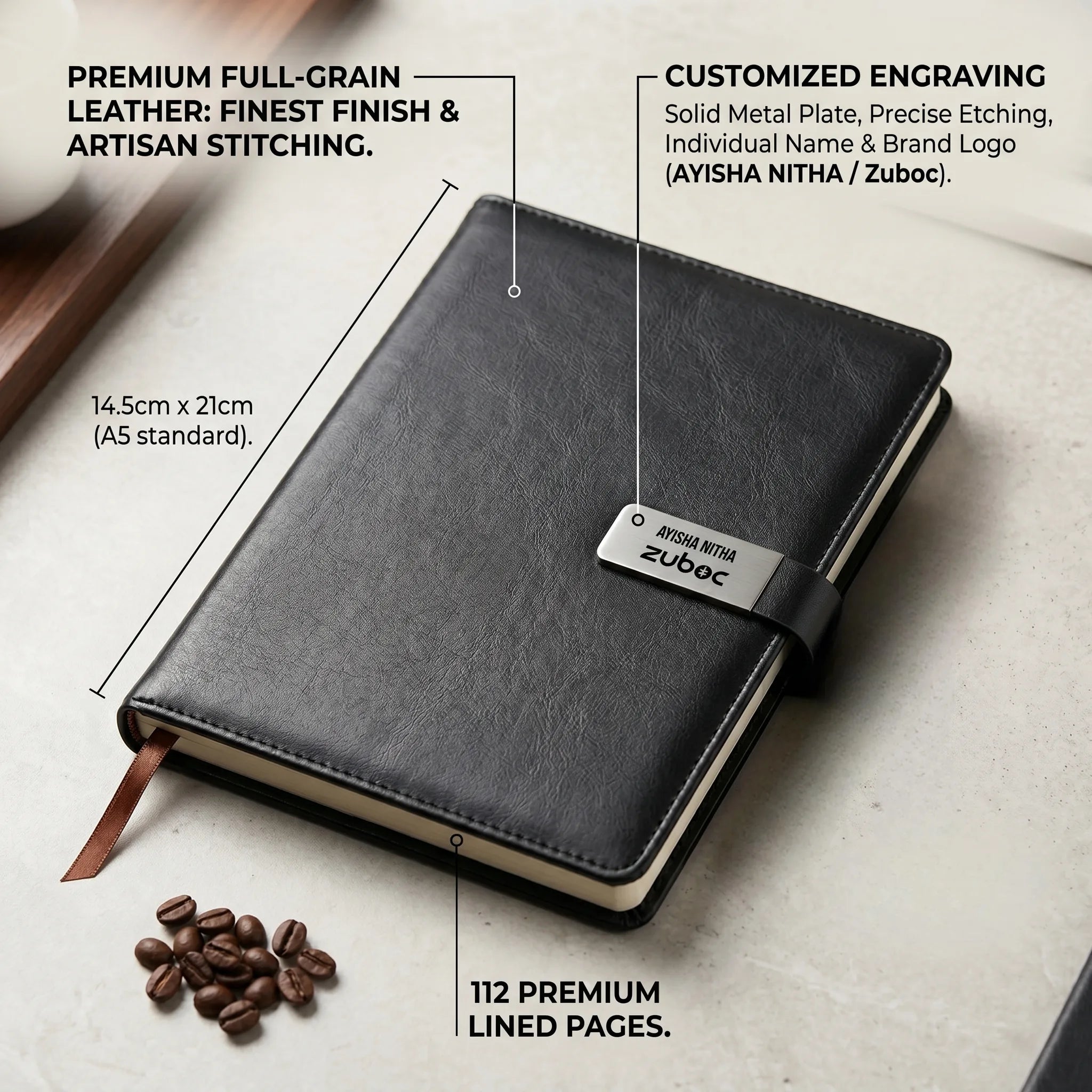 Customized premium office diary for corporate gifting
