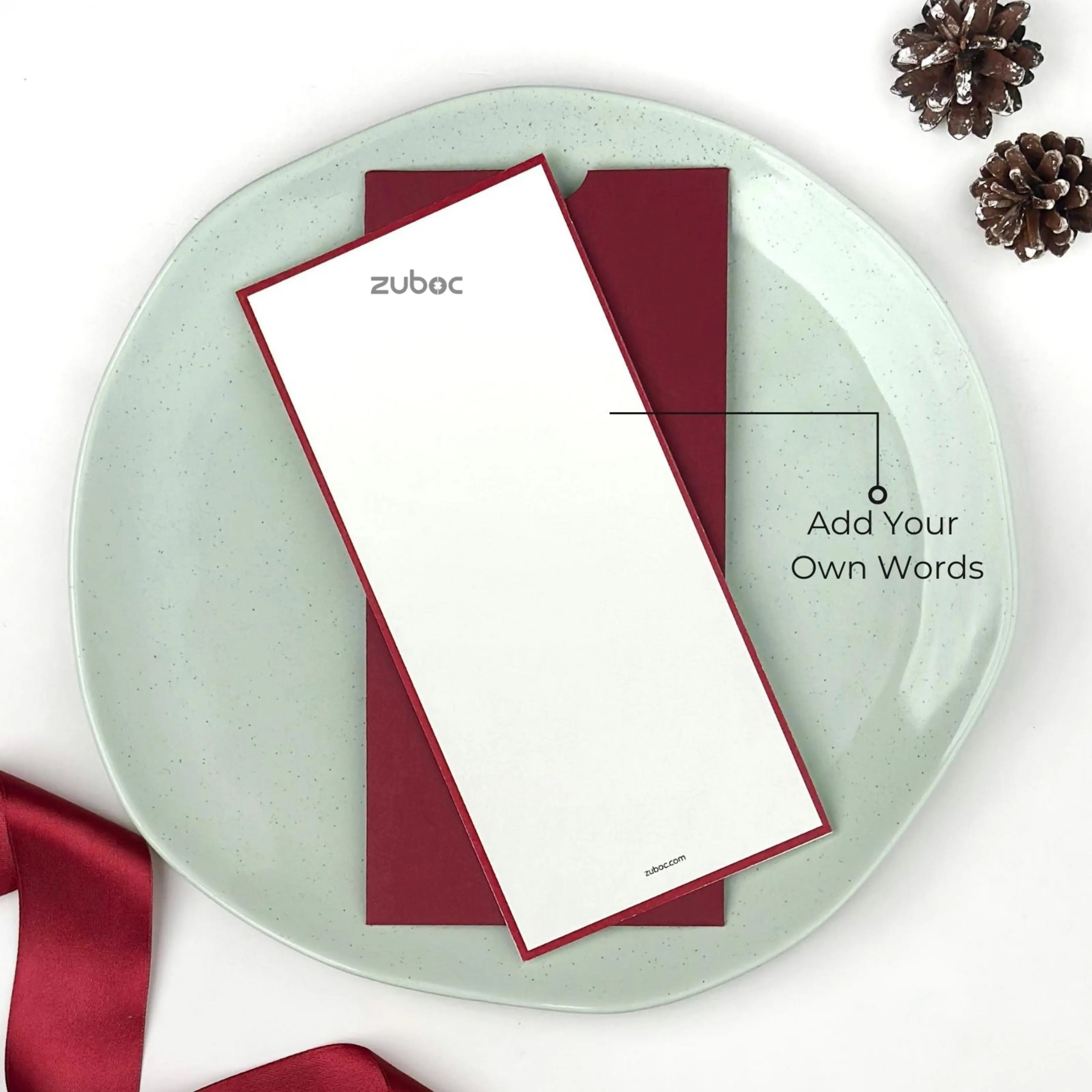 Personalized Red Dawn New Year Card