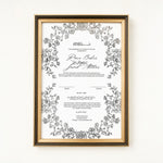 Nikkah Nama with Photo Frame (A4)