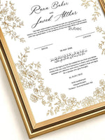 Nikkah Nama with Photo Frame (A4)
