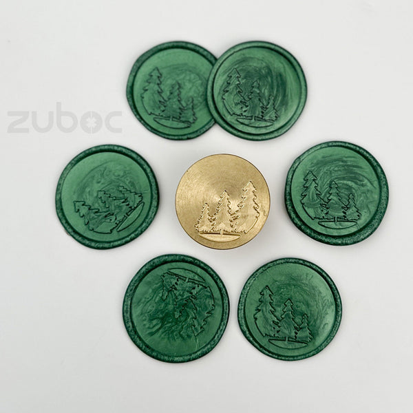 Pine Wax Stamp with Wooden Handle