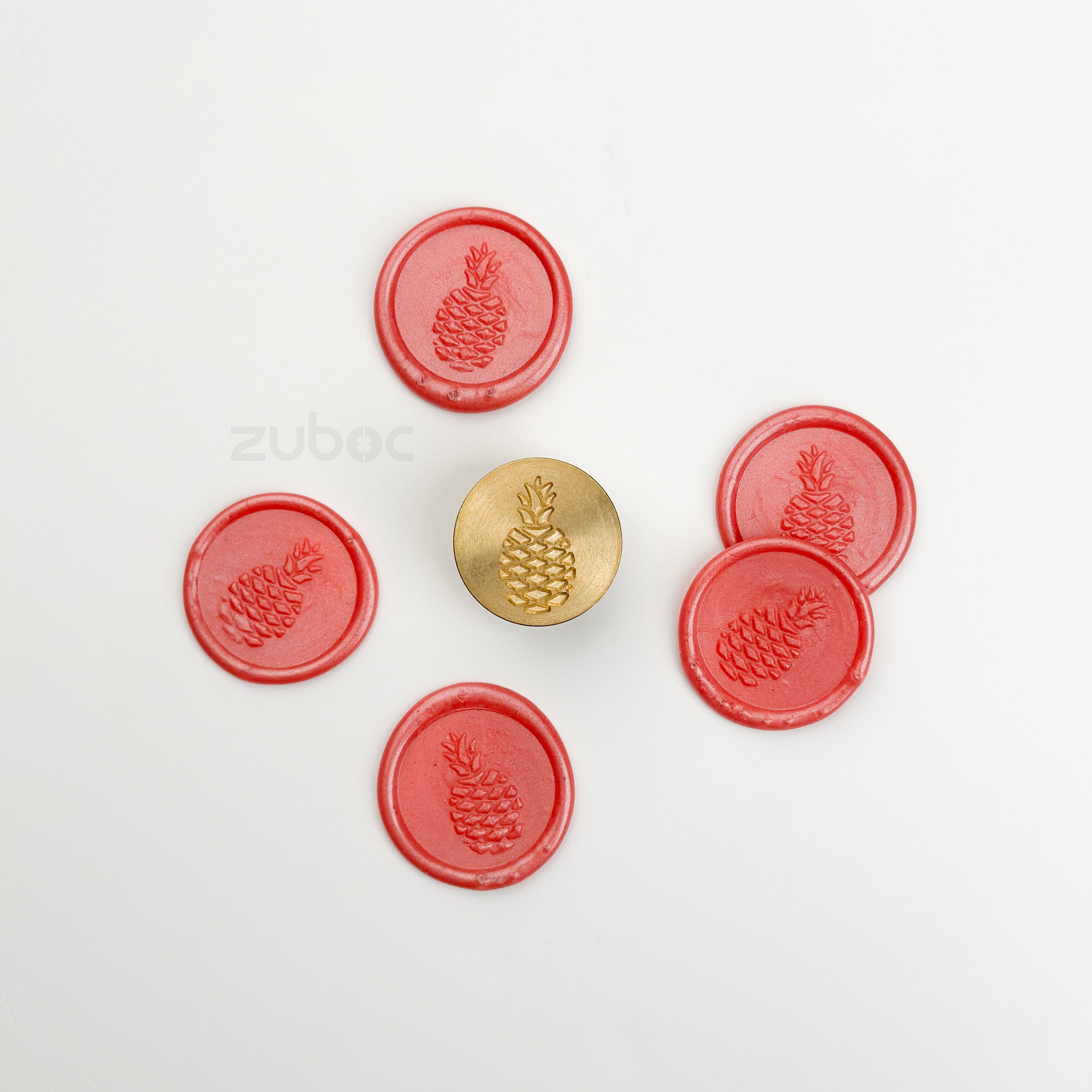 Pineapple Wax Stamp with Wooden Handle