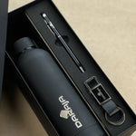 The Prestige Corporate Gift Box/Hamper - Bottle, Metal Pen & Keychain Combo