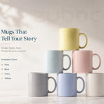 Printed Pastel Colors Ceramic Mug