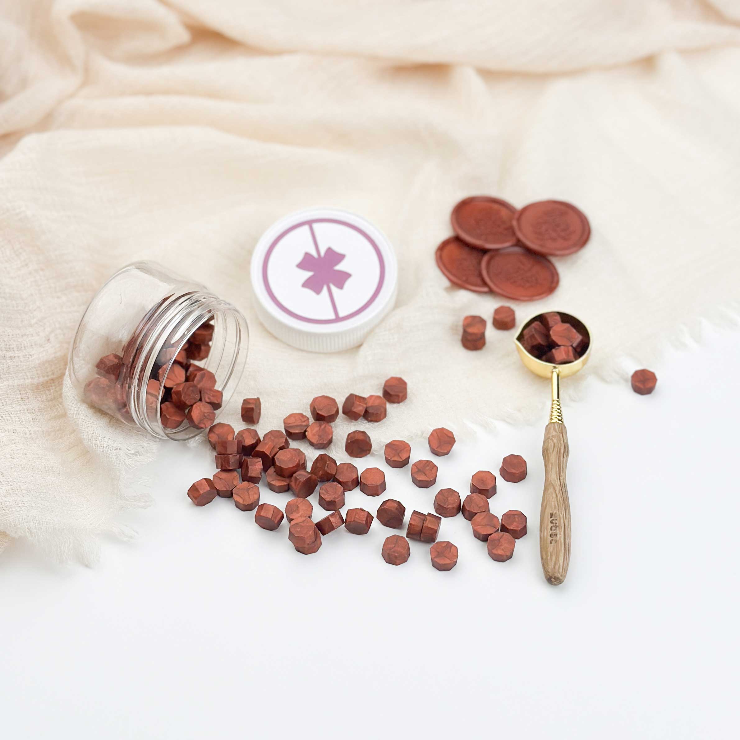 Red Copper Wax Beads - 30 Grams