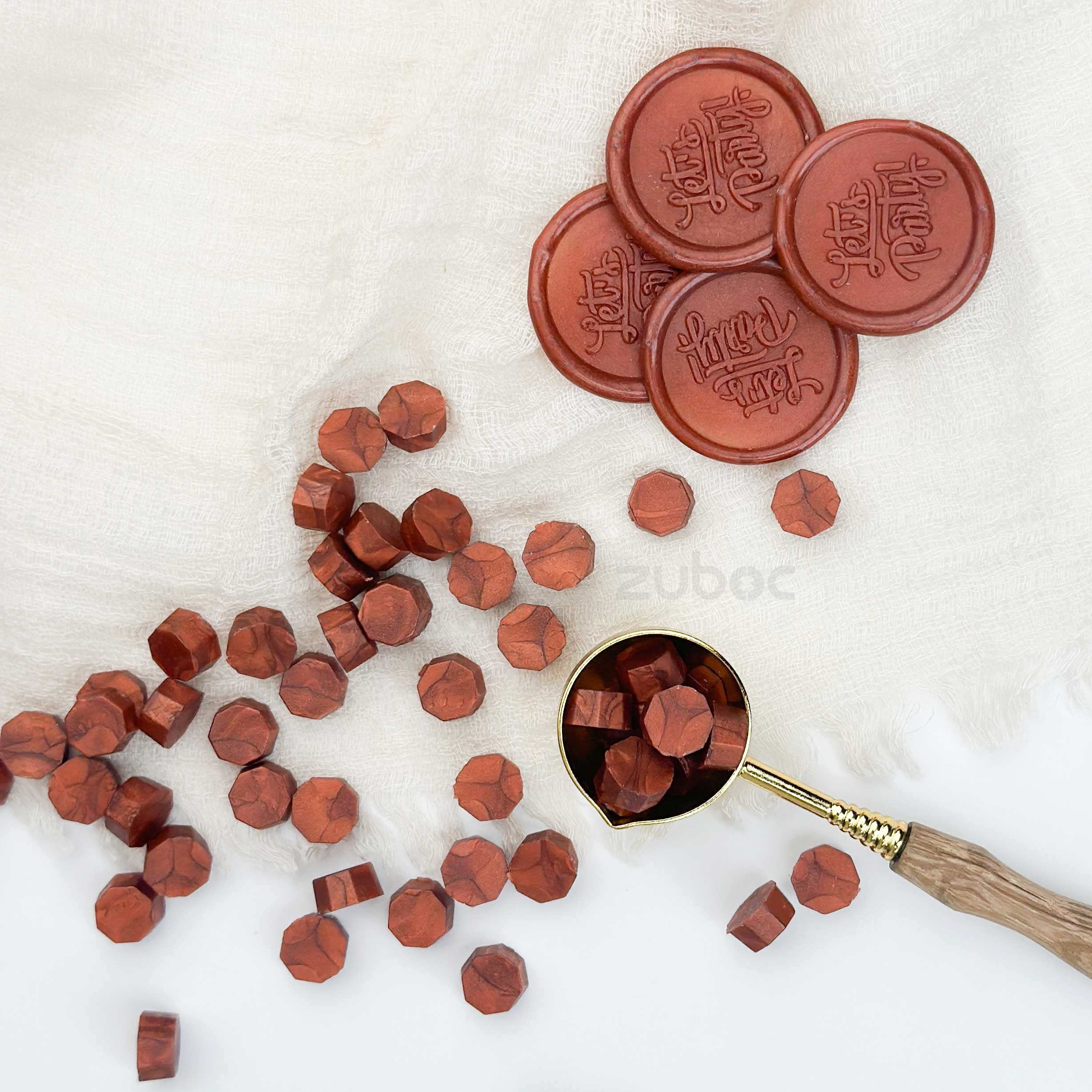 Red Copper Wax Beads - 30 Grams