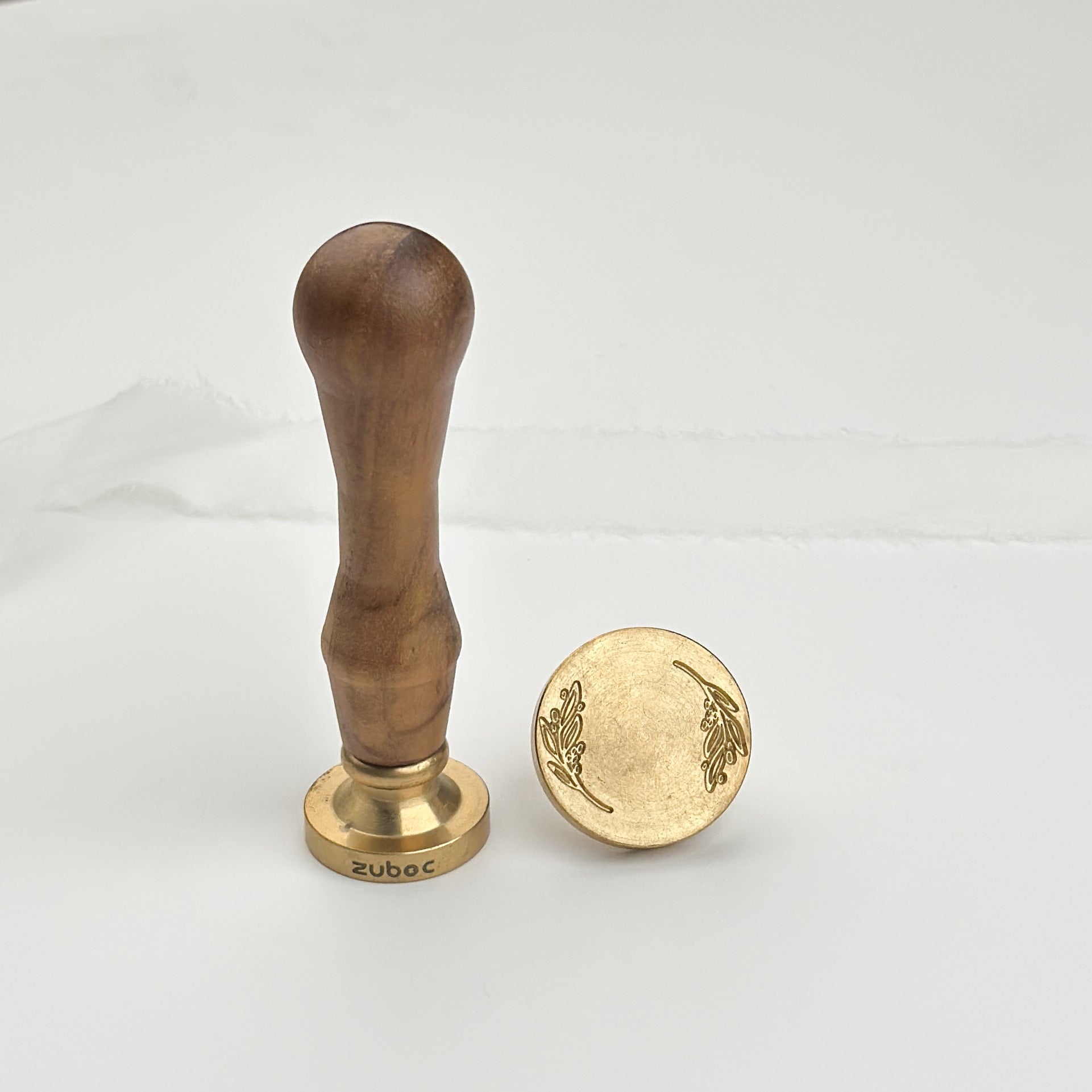 Rice Plant Wax Stamp with Wooden Handle