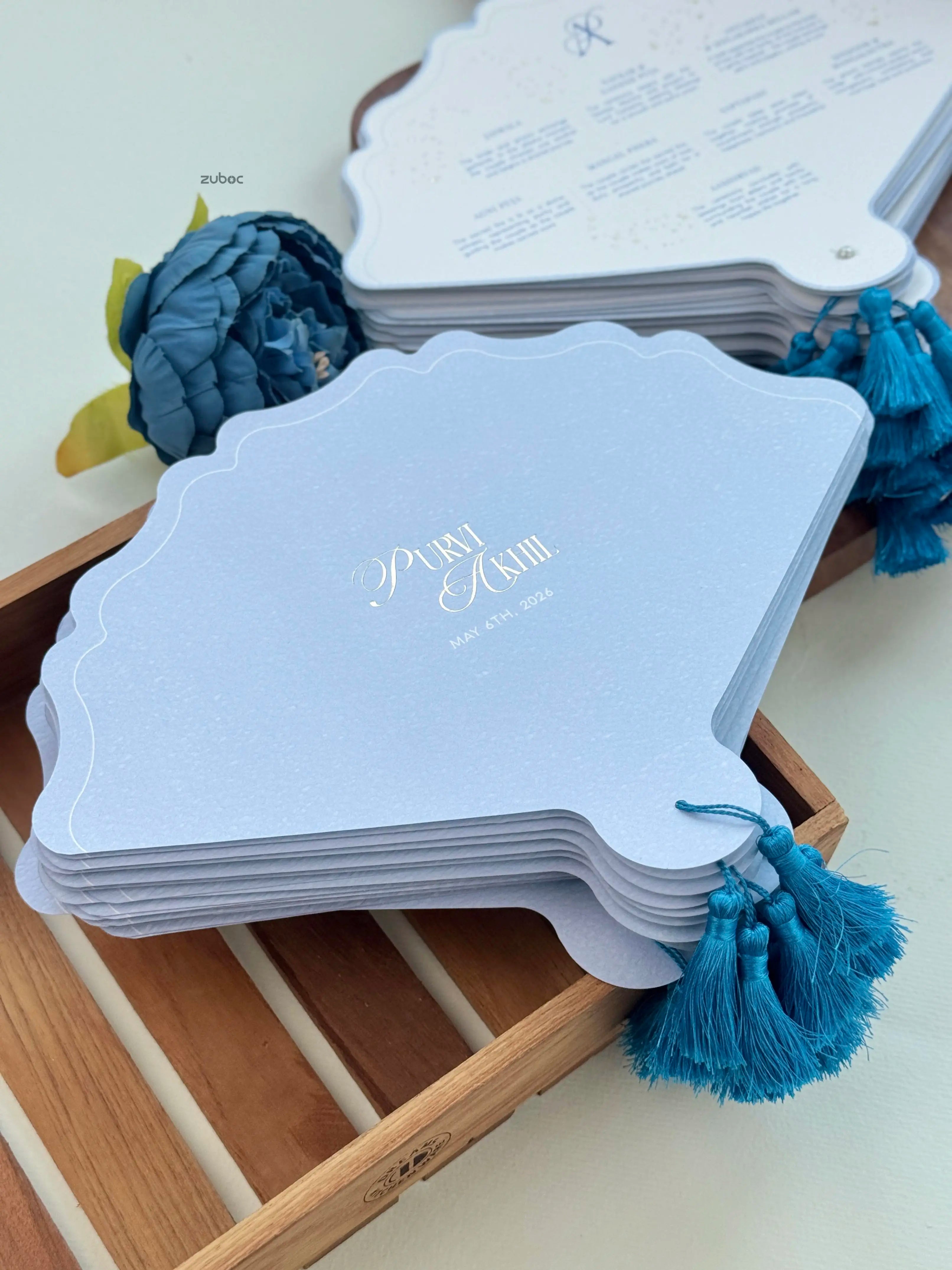Pastel Blue Ritual fan (75Psc)
