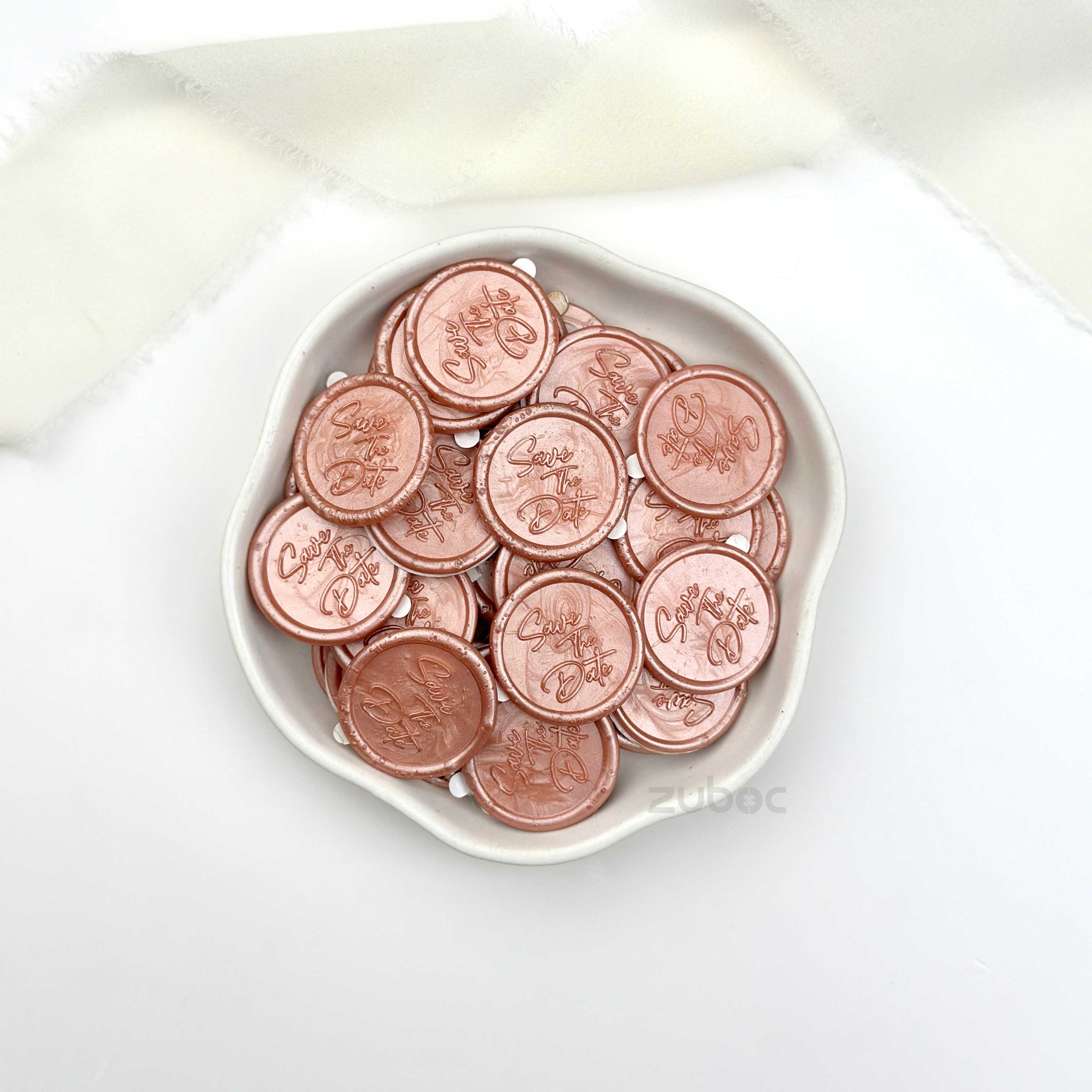 Save the Date Wax Seal -Rose Gold(set of 5)