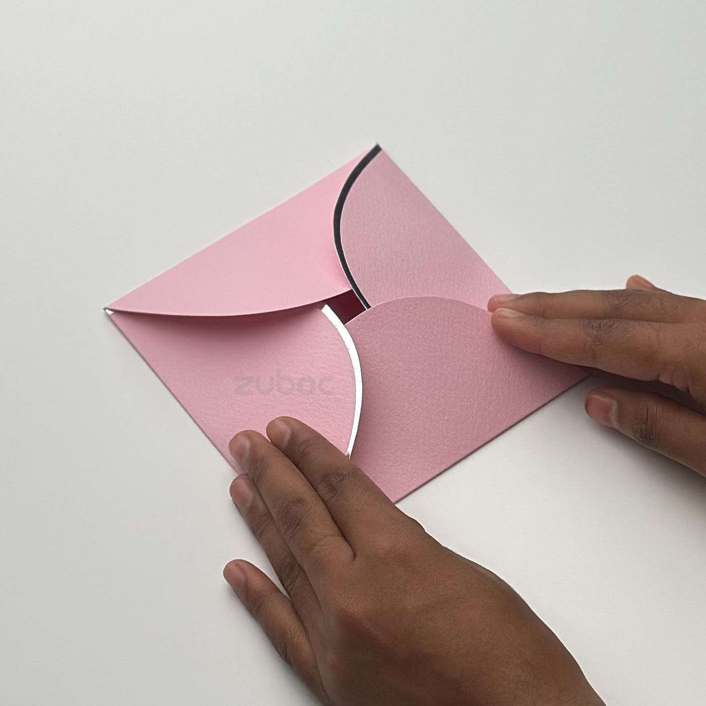 Semi Circle Envelope With Foil (line) ( Set of 5)