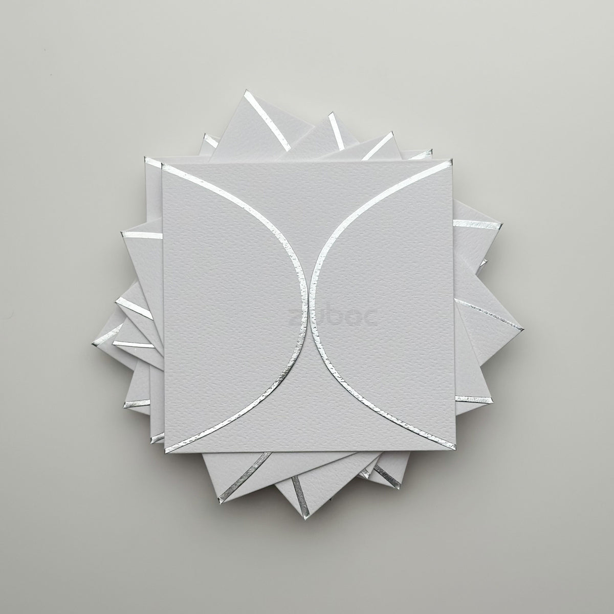 Semi Circle Envelope With Foil (line) ( Set of 5)