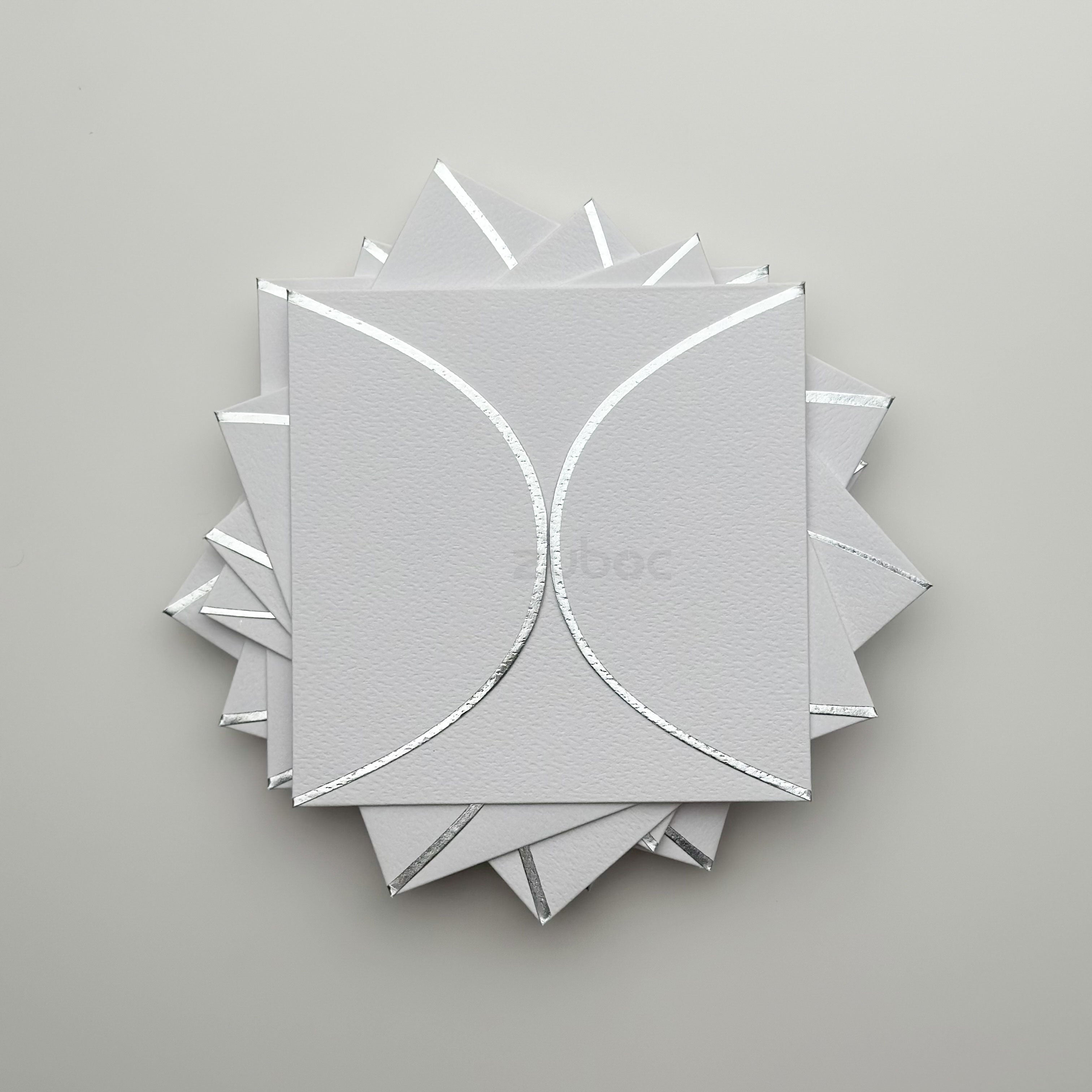 Semi Circle Envelope With Foil (line) ( Set of 5)