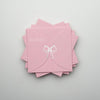 Semi Circle Envelope With Foil Bow (set of 5)